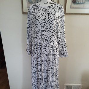 Time and Tru Polka Dot Dress Size L